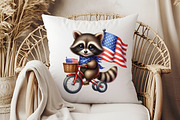 Cartoonish Patriotic Raccoon Clipart, an Illustration by Pixels.Craft (Thumbnail 7 of 7)