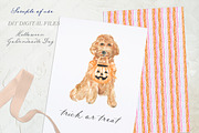 Halloween Goldendoodle Dog bucket, a Graphic by LABFcreations (Thumbnail 2 of 4)