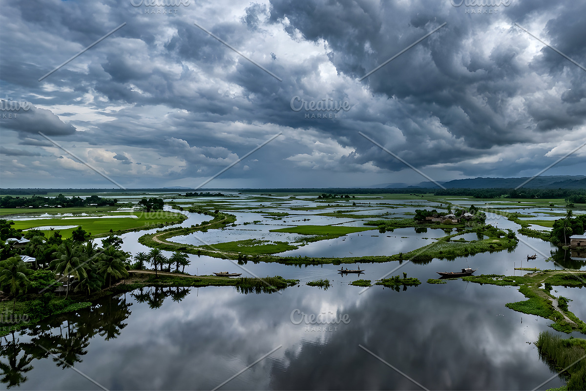 Flooded delta plains with reflection, a Nature Photo by nandinigraphics (Photo 2 of 3)