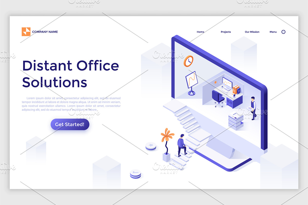 Isometric Solutions Mini. Part 10, a Templates & Theme by Andrew Kras Design (Photo 11 of 16)