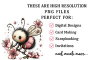 Whimsical Spring Bee Clipart, an Illustration by OK Design (Thumbnail 4 of 6)