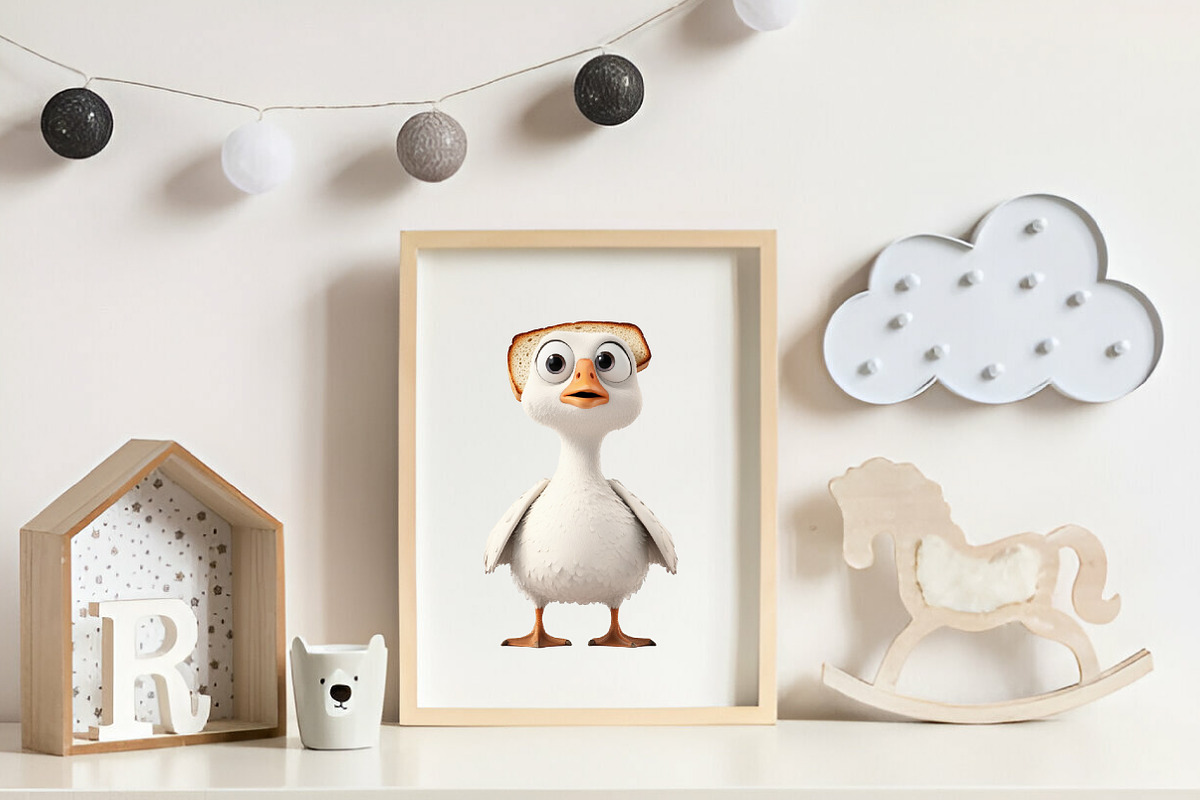 Blocky-Style Funny Goose PNG Bundle, an Illustration by CreationArt (Photo 4 of 9)