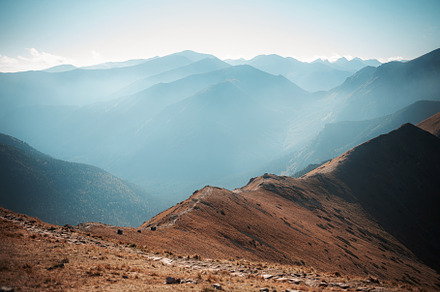 Mountain panorama of the Tatra Mountains from Kasprowy Wierch, a Nature Photo by Olena Rudo
