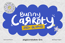 Bunny Carroty - Playful Handwritten