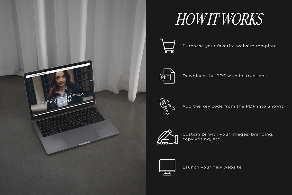 Showit Sales Page Template, a Landing Page Template by Blush Created (Photo 4 of 18)