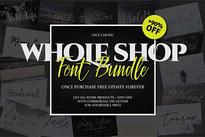 FONT BUNDLE - SHOP BUNDLE