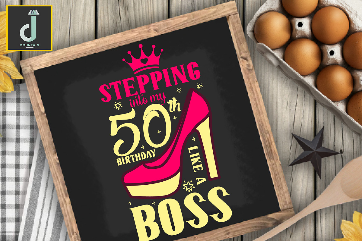 Stepping into my 50th birthday svg, a Graphic by Designmountain (Photo 4 of 4)