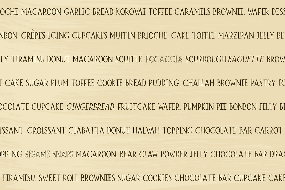 Brioche Rustic Serif Font Family preview 3