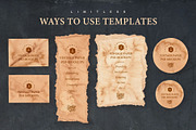 Vintage Paper Mockup Set, a Product Mockup by Creative Veila (Thumbnail 7 of 7)