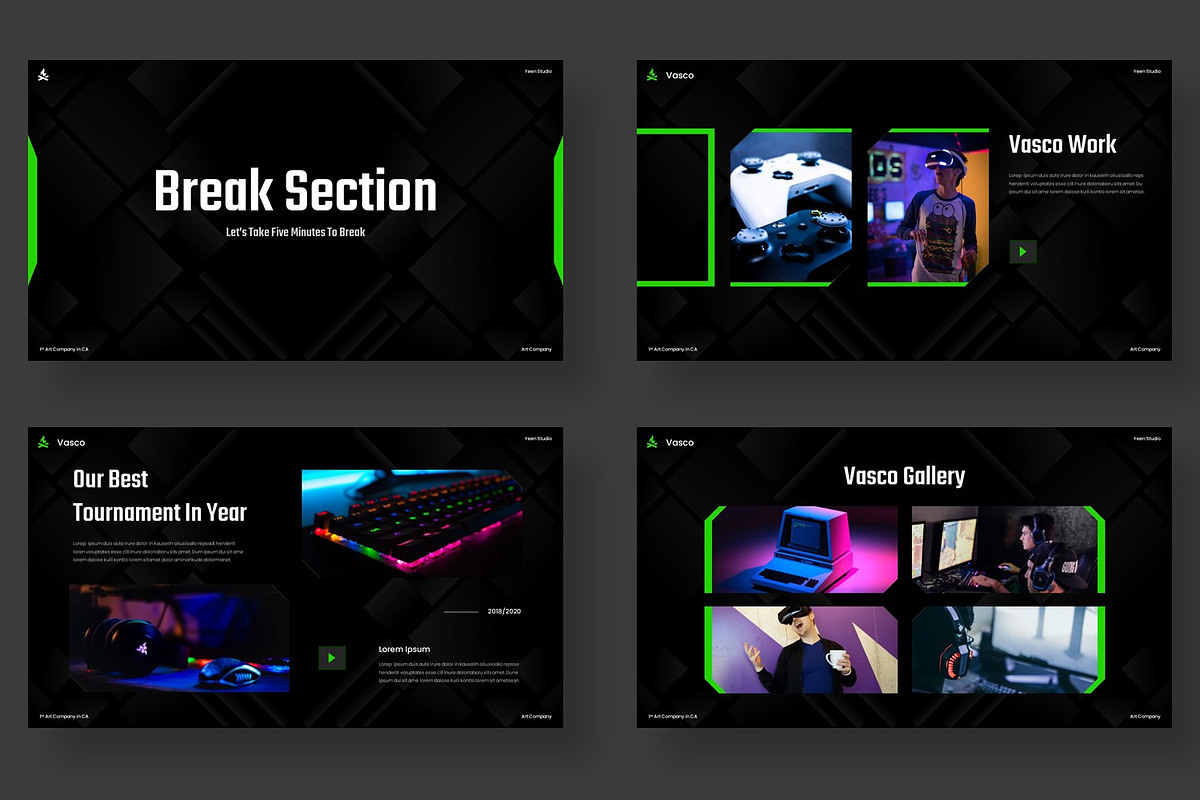 Vasco - Esport Gaming Powerpoint, a Presentation Template by BumbleGraph Studio (Photo 8 of 10)