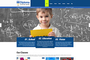 Diploma - School & Education Theme, a WordPress Template by 7Theme (Thumbnail 1 of 2)