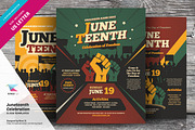 Juneteenth Celebration Flyers, a Flyer Template by kinzi21 (Thumbnail 1 of 4)