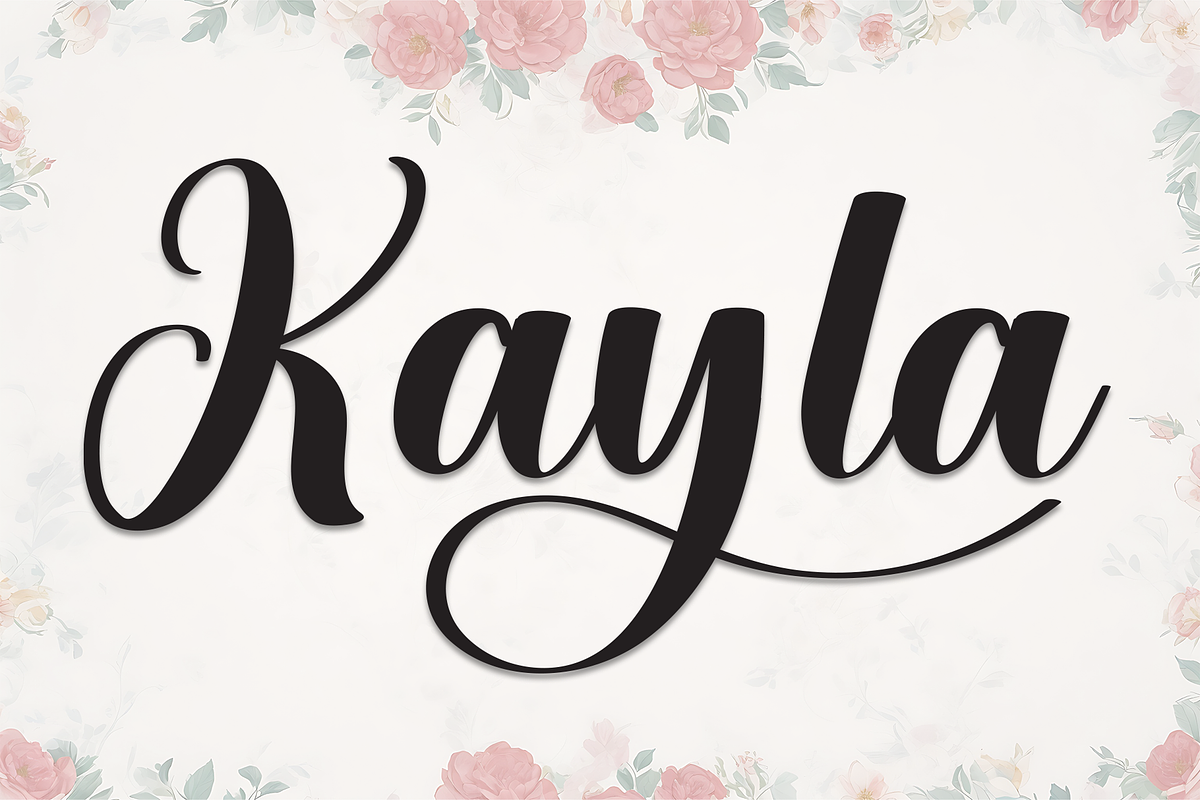 Kayla | Script Font, a Handwritten Font by Scratchones (Photo 1 of 9)