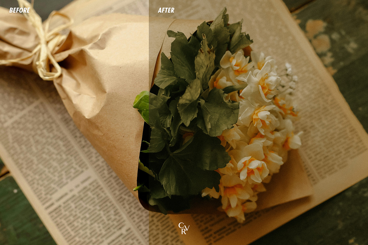 25 Cottagecore Lightroom Presets, a Preset Add-On by CVR Presets (Photo 4 of 7)