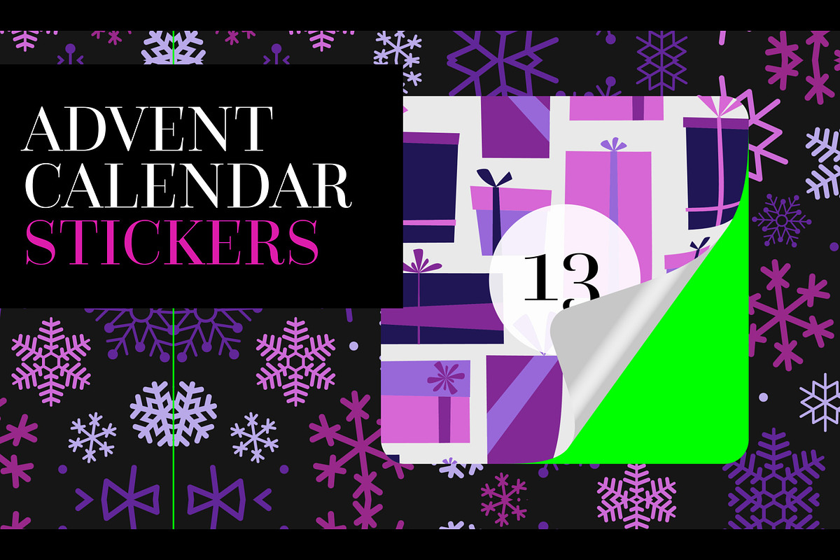 Advent Calendar Video Stickers, a Background Graphic by Enchanted Studios (Photo 1 of 2)