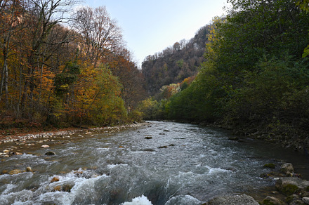 Landscape with mountain river