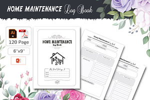 Home Maintenance Log, a Stationery Template by design_hut