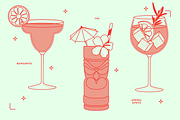 Summer Cocktail Vector Illustrations, a Food Illustration by TheFoodAtlas (Thumbnail 4 of 5)