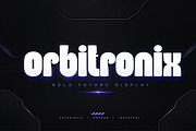 Orbitronix — Futuristic Display Font, a Slab Serif Font by Wow Magic (Thumbnail 1 of 5)