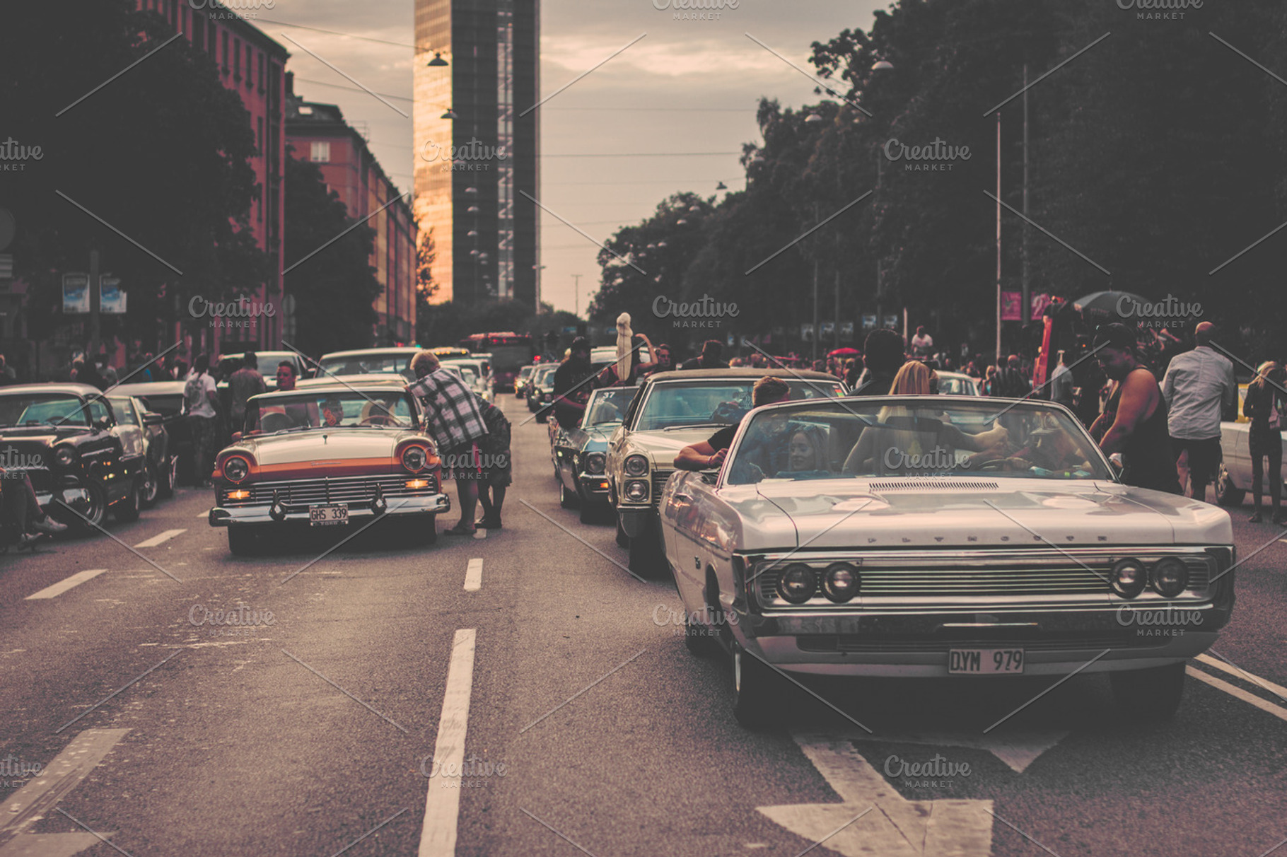 Classic Cars Stock Picture