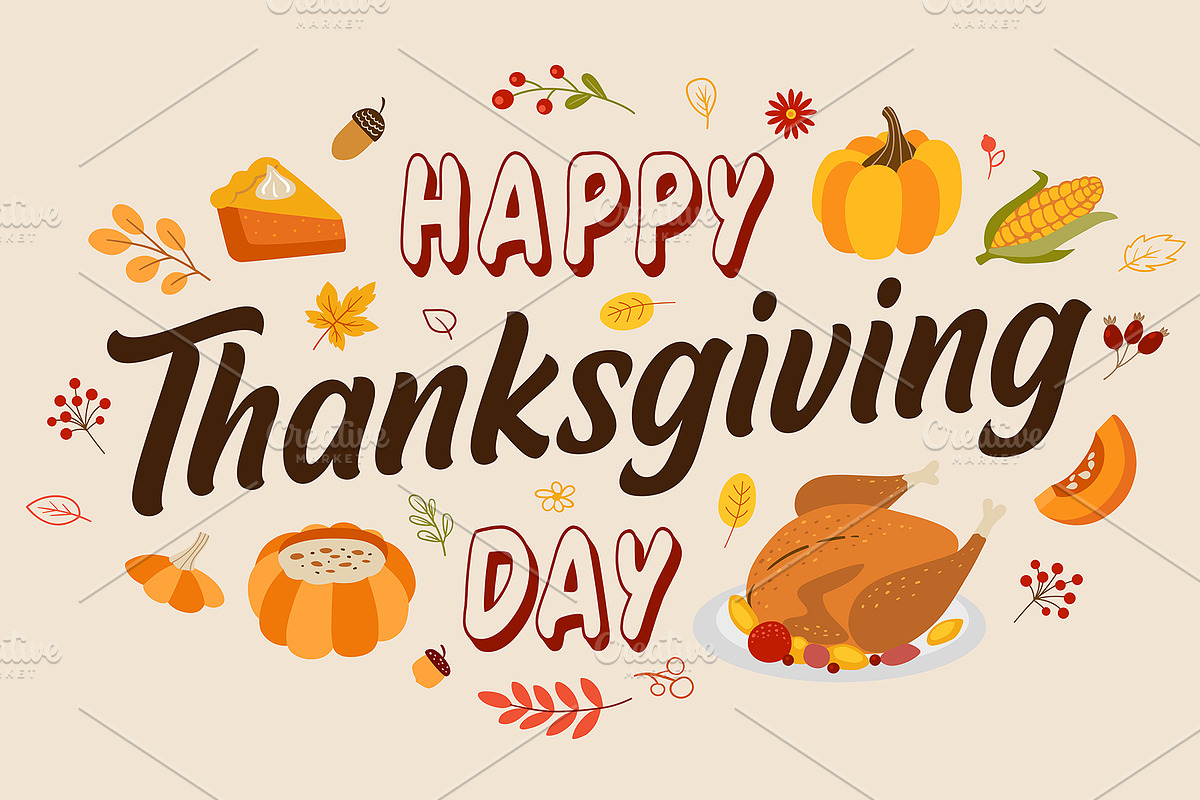 Thanksgiving Day Design Kit, a Seasonal Illustration by Artspace (Photo 5 of 8)