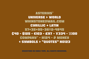 Whinstone Bold Display Font