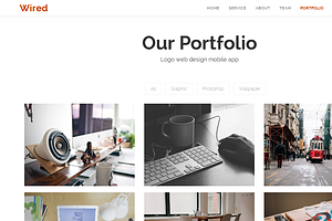 Wired - Responsive Parallax One Page