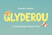 Glyderou - Hand Drawn Display, a Handwritten Font by Indotype Foundry (Thumbnail 1 of 10)
