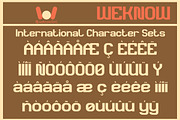 Synthetic Rhythm font, a Font by weknow (Thumbnail 8 of 8)