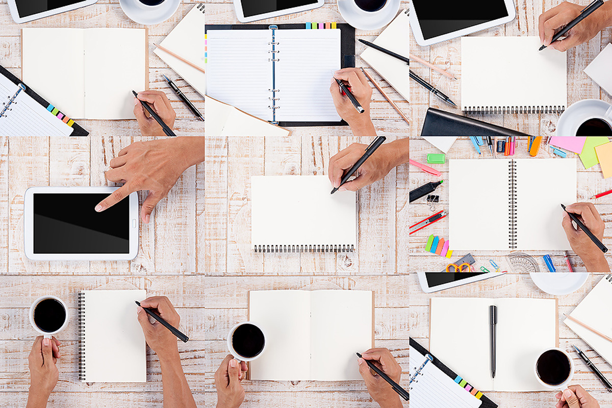 30 Hand on Table Stock Images, a Cups & Container Mockup by FWStudio (Photo 5 of 5)