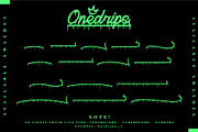 Onedrips - Graffiti Script Fonts, a Script Font by Prioritype Co (Thumbnail 12 of 14)