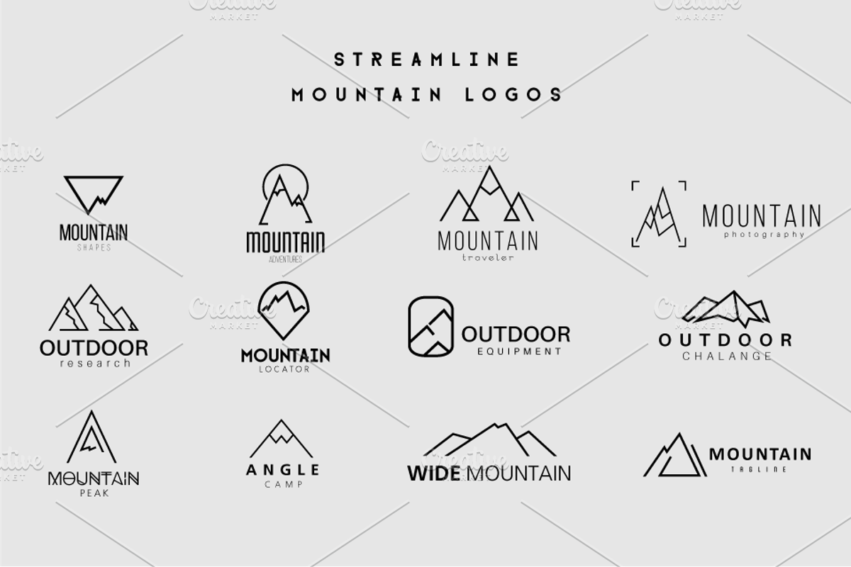 Streamline Mountain Logos, a Branding & Logo Template by LovePowerDesigns (Photo 5 of 5)