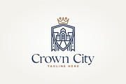 house city king crown badge logo, a Branding & Logo Template by Blazybone (Thumbnail 1 of 2)