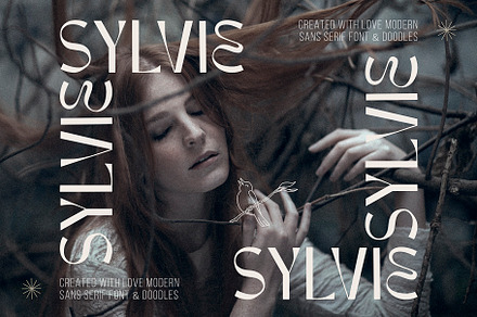 SYLVIE - Chic Display Font, a Sans Serif Font by Anastasia Cooper
