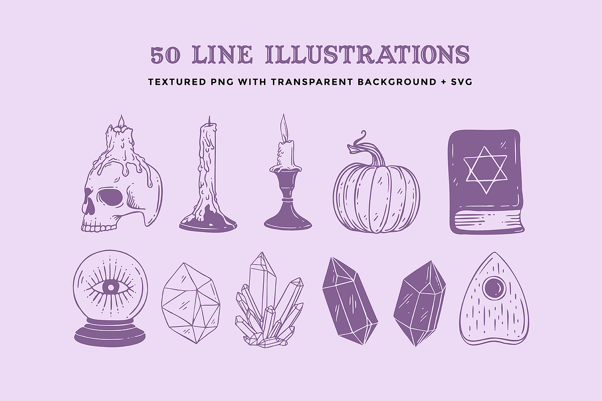 Witchcraft and Magic Illustrations, an Object Illustration by Rough Edges Supply Co. (Photo 2 of 8)