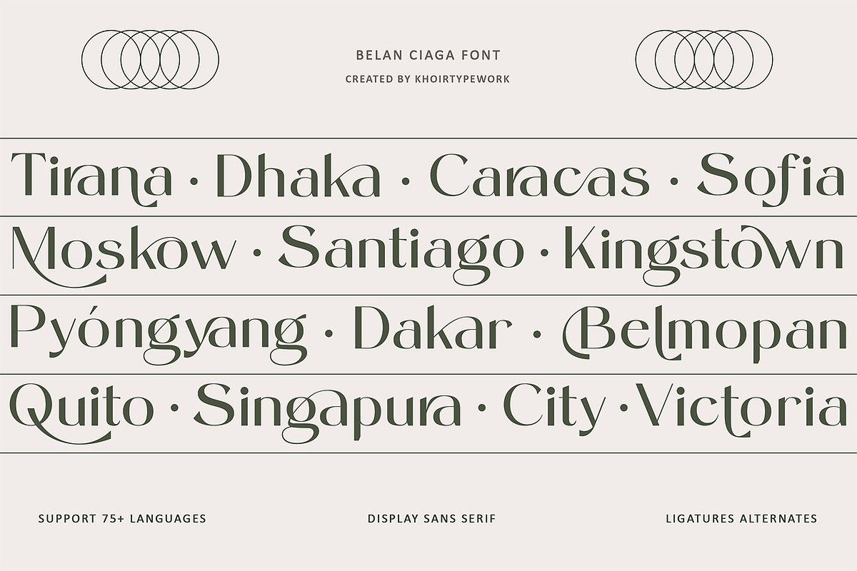 Belanciaga - Modern Sans Serif, a Sans Serif Font by Khoir (Photo 4 of 11)