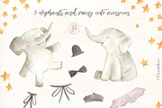 Baby Elephants, an Animal Illustration by Flora+Bear (Thumbnail 3 of 6)