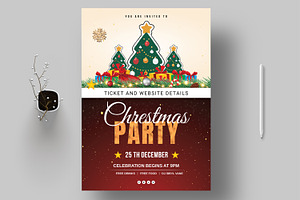 Christmas Flyer Layout, a Flyer Template by MightyDesign