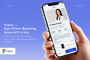 ]Eye Clinic Booking Mobile App, an UI Kit Template by Pitchlook.Studio (Thumbnail 1 of 4)