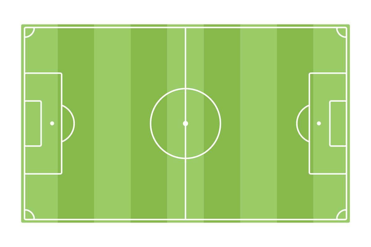 Soccer Football Field Minimalist, a Sport Illustration by Saba Vector (Photo 2 of 4)