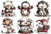 Quirky Christmas Clipart, an Illustration by Libby Wishes (Thumbnail 8 of 8)