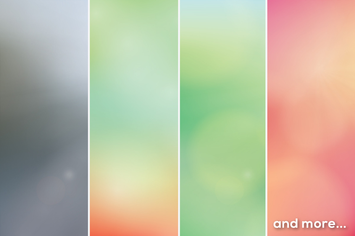 Vector blurred backgrounds preview 4