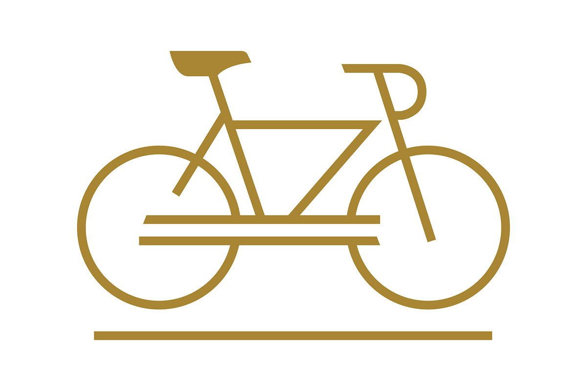 Simple Bike Line Logo, a Branding & Logo Template by Rhealea_Design