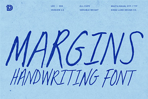 MARGINS Handwritten Font