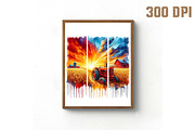 Watercolor Brushstroke Summer Farm P, an Illustration by Libby Wishes (Thumbnail 3 of 6)