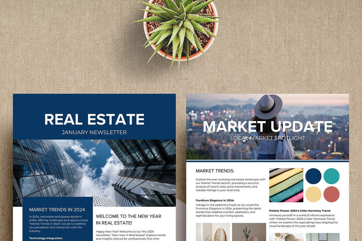 January Real Estate Newsletter, a Stationery Template by SmmrDesign (Photo 3 of 8)