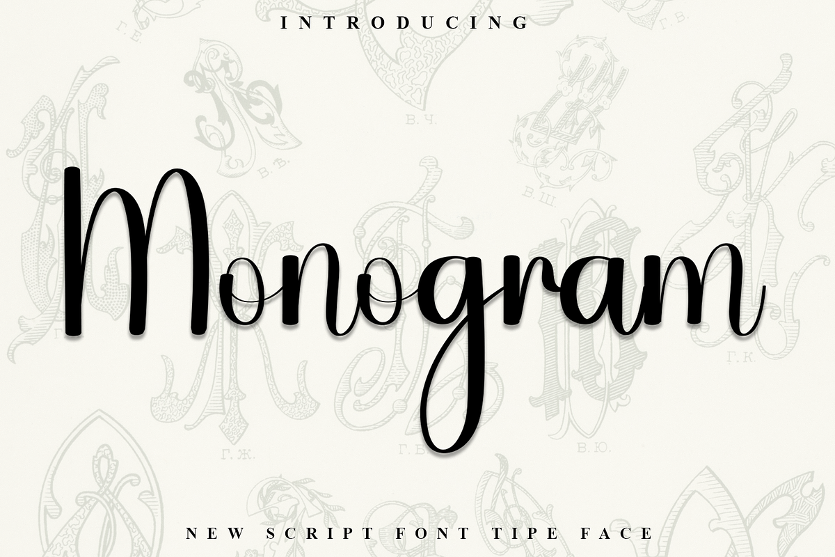 Monogram, a Handwritten Font by InermediaSTUDIO (Photo 1 of 8)