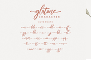 Glatone Script, a Script Font by Muwatta Studio (Thumbnail 10 of 11)