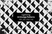 Lightning - 24 Grunge Patterns, a Pattern Graphic by Tustan (Thumbnail 1 of 6)