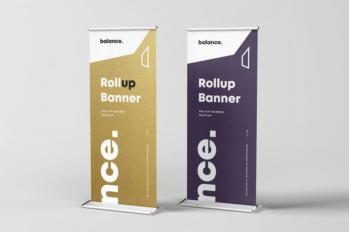 Roll Up Banner Mock-up, an Advertising Mockup by zippypixelstudio (Photo 3 of 9)